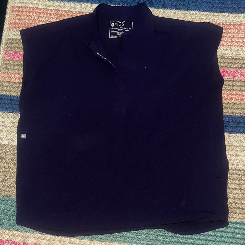 Figs Purple Rafaela Top